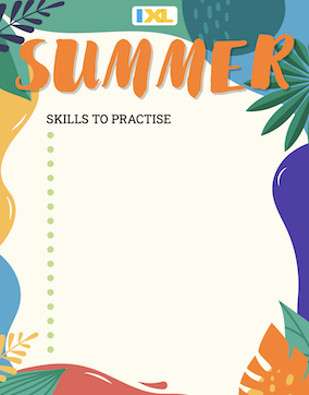 IXL Summer Skill List Version Maths PDF