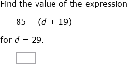 IXL - Evaluate variable expressions (Year 6 maths practice)