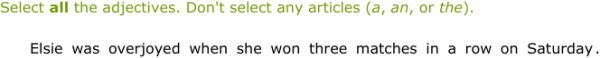IXL - Identify adjectives (Year 6 English practice)