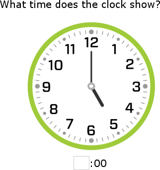 Write the time 2 30