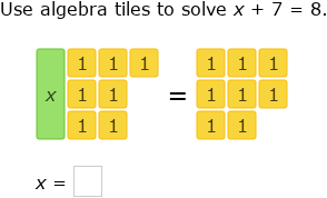 IXL - Model and solve equations using algebra tiles (Year 9 maths practice)