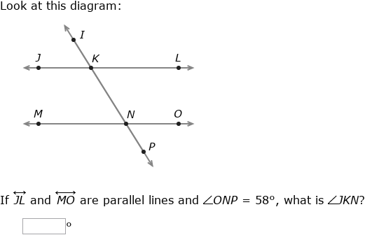 IXL - Transversals of parallel lines: find angle measures (Year 8 maths ...