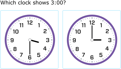 IXL - Match analogue clocks and times I (Year 2 maths practice)