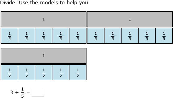 IXL - Divide whole numbers by unit fractions using models (Year 7 maths ...