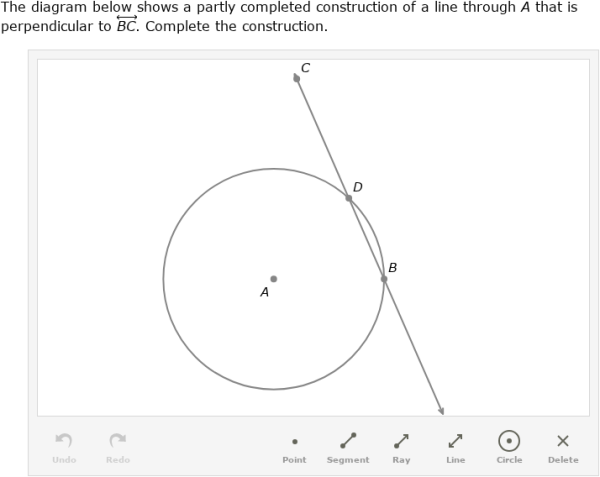 Ixl Construct A Perpendicular Line To A Point Year 9 Maths Practice