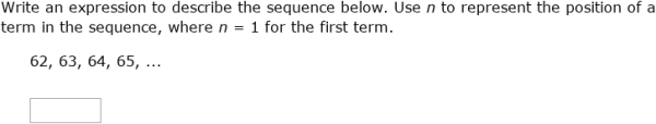 IXL - Write variable expressions for arithmetic sequences (Year 7 maths ...