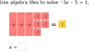 IXL - Model and solve two-step equations using algebra tiles (Year 7 ...