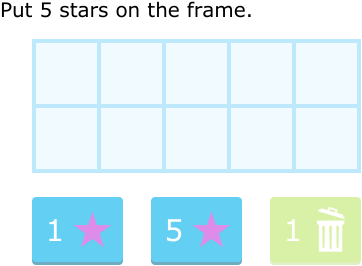 IXL - Show numbers on ten frames - up to 10 (Year 1 maths practice)