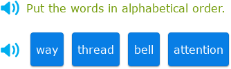 IXL - Order alphabetically based on the first letter (Year 3 English ...
