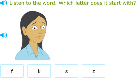 IXL - Which letter does the word start with? (Year 1 English practice)