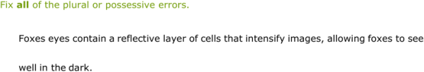 Plural Error Examples IXL - Identify and correct errors with plural and possessive nouns ...