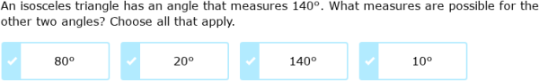 IXL - Find missing angles in triangles (Year 7 maths practice)