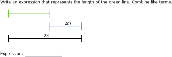 IXL - Write variable expressions from diagrams (Year 9 maths practice)