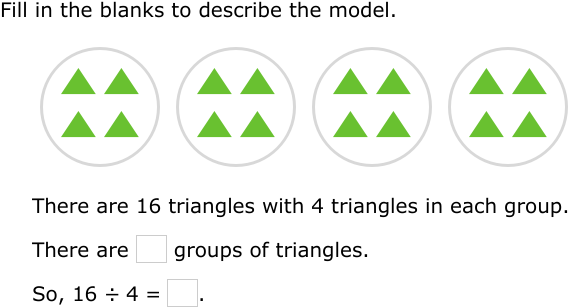 ixl write division sentences for equal groups year 2