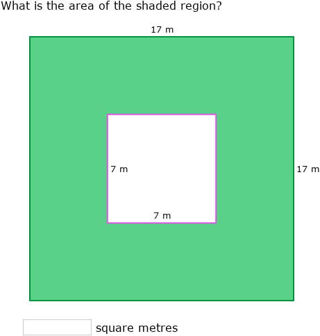 IXL - Find the area between two rectangles (Year 5 maths practice)