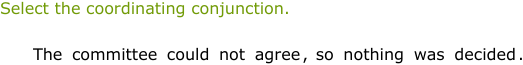 IXL - Identify coordinating conjunctions (Year 5 English practice)