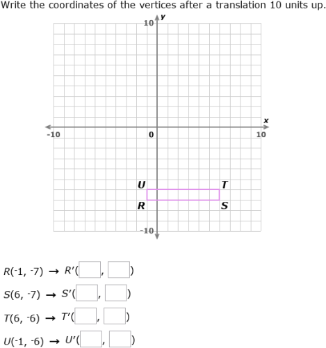 IXL - Reflections, rotations and translations: find the coordinates ...
