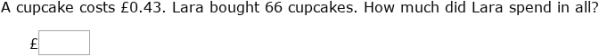 IXL - Multiply money: word problems (Year 7 maths practice)